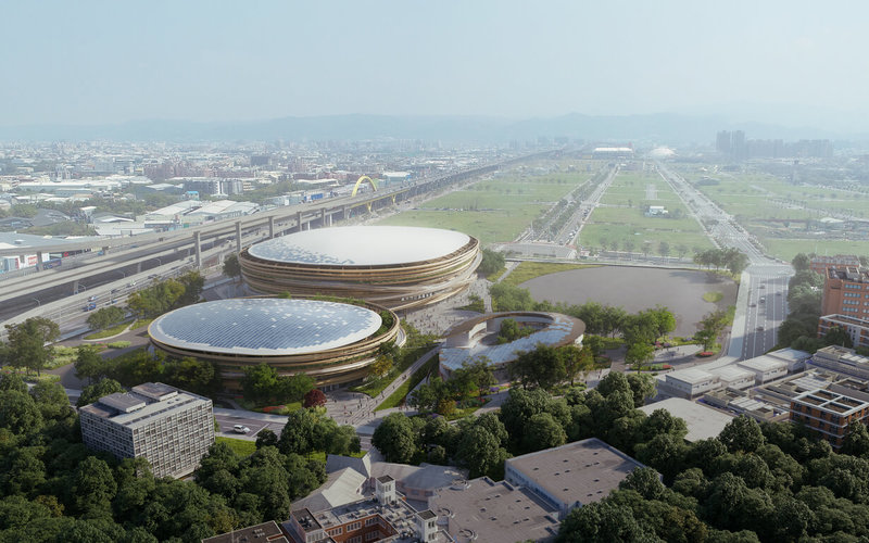 台中巨蛋工程在追加預算到近百億後，台中市政府1日進行開標，已歷經6度流標的台中巨蛋，最後7度流標。（台中市政府提供）中央社記者郝雪卿傳真 112年8月1日