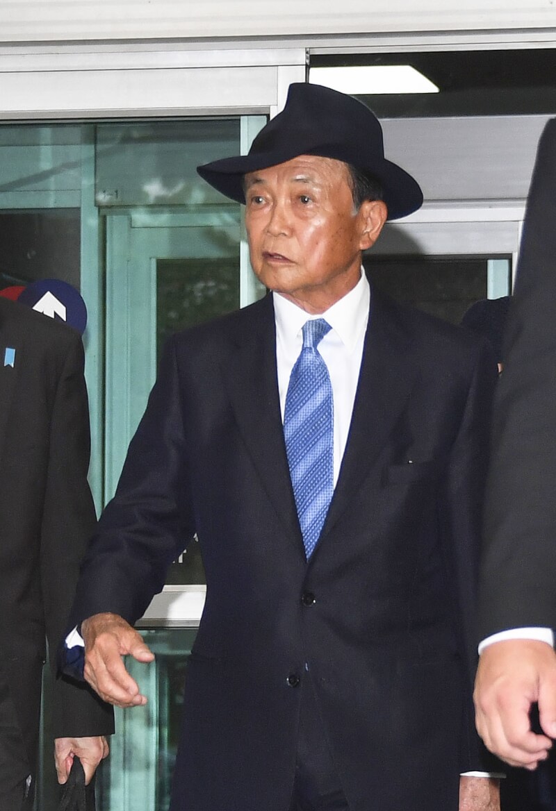 外交部4日表示，日本前首相麻生太郎（圖）將於8月7日至9日率團訪台。（共同社）