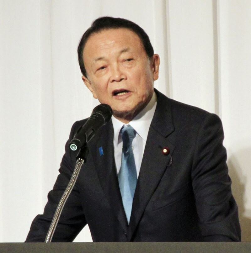 日本時事通信社4日報導自民黨副總裁麻生太郎將訪台。（共同社）
