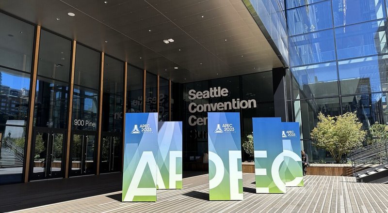 APEC部長會議於西雅圖召開，駐西雅圖辦事處長甄國清投書媒體，表示台灣自1991年以中華台北名稱加入APEC，持續積極參與，於各領域做出貢獻。中央社記者張欣瑜西雅圖攝  112年8月5日