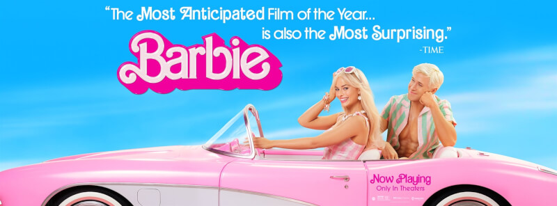 華納兄弟出品的「Barbie芭比」在全球海撈14.4億美元，奪得2023年票房第一。（圖取自facebook.com/BarbieTheMovie）