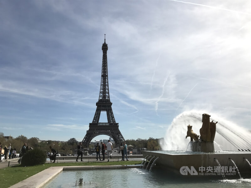 巴黎艾菲爾鐵塔。（中央社檔案照片）