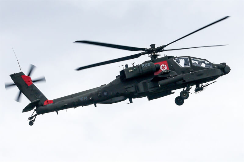 美國21日批准向波蘭出售96架AH-64E阿帕契攻擊直升機及相關設備。圖為同型直升機。（中央社檔案照片）