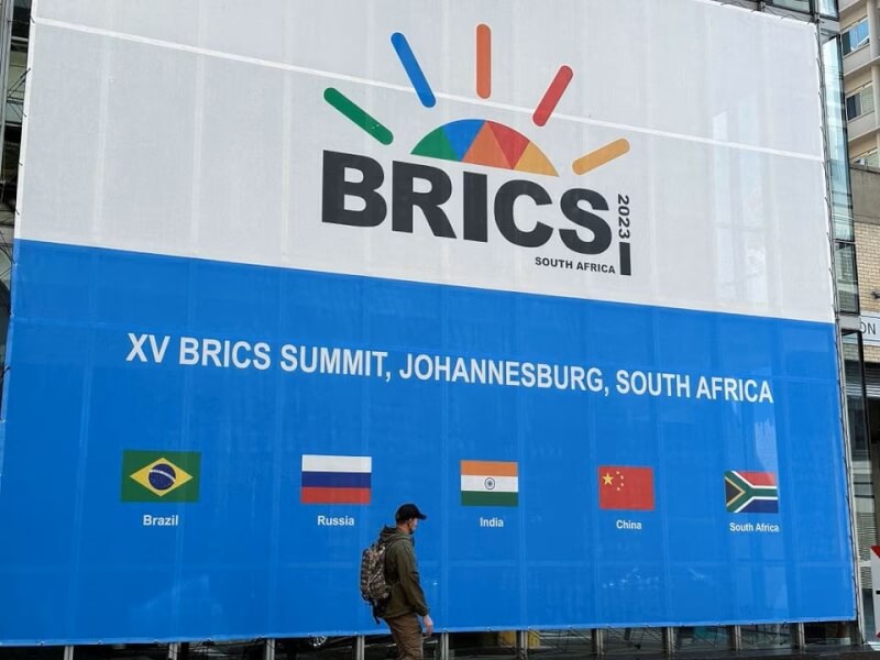 金磚國家峰會22至24日於南非大城約翰尼斯堡舉辦，中國和巴西22日支持擴大金磚國家俱樂部的計畫，以維護這個定義鬆散的較大型新興經濟體集團在全球的政經影響力。（路透社）