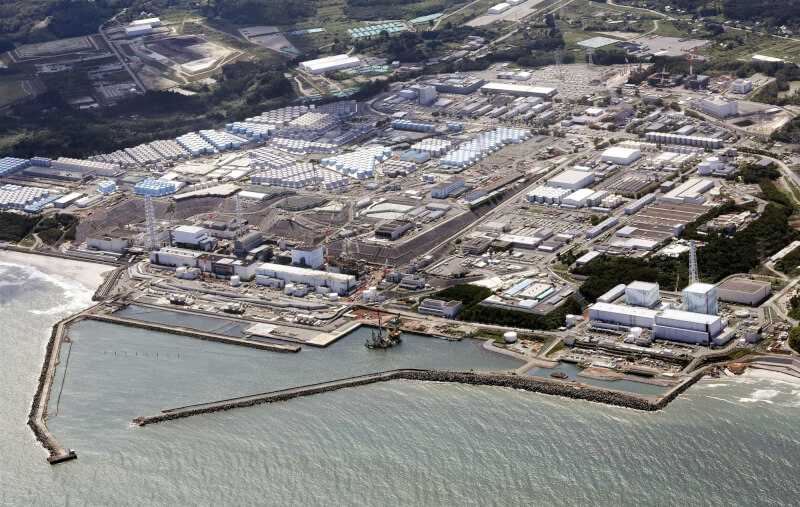 圖為福島第一核電廠。（共同社）