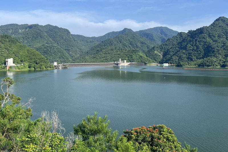 曾文水庫集水區8月降雨超過700毫米，蓄水量在30日回升到超過4億立方公尺。（南區水資源局提供）中央社記者楊思瑞台南傳真 112年8月30日