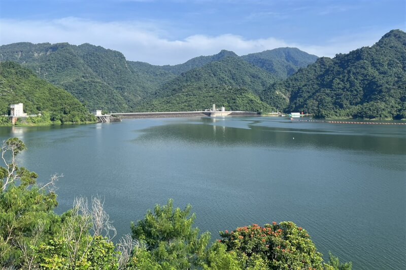 曾文水庫集水區8月降雨超過700毫米，蓄水量在30日回升到超過4億立方公尺。（南區水資源局提供）中央社記者楊思瑞台南傳真 112年8月30日