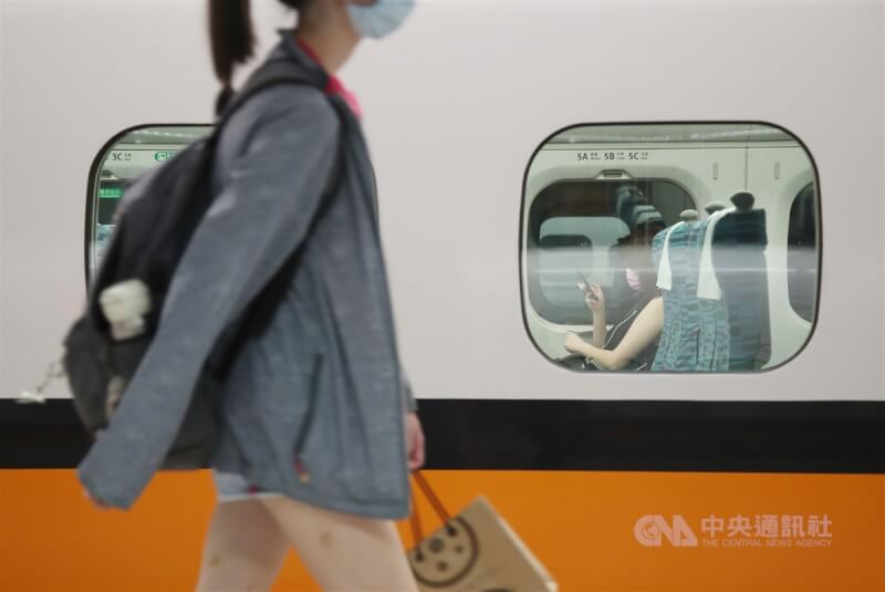 颱風海葵來襲，高鐵4日全線維持正常營運。（中央社檔案照片）