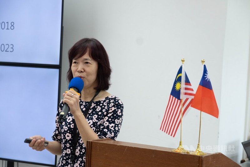 2023國際美感教育論壇5日在吉隆坡台灣學校舉行,台灣師範大學美術系教授趙惠玲期待未來台灣美感教育能夠揚名國際。中央社實習記者吳冠緯吉隆坡攝 112年9月5日