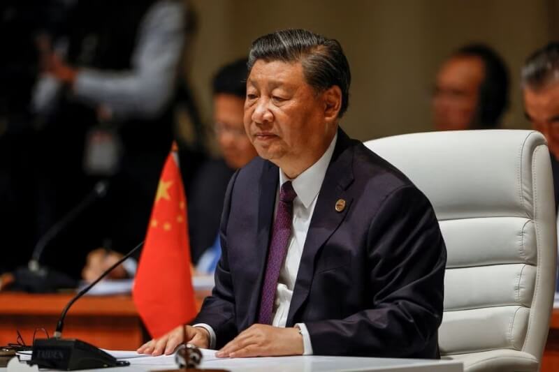 中國國家主席習近平（圖）將缺席在新德里登場的G20峰會。圖為今年8月習近平出席金磚國家峰會。（路透社）