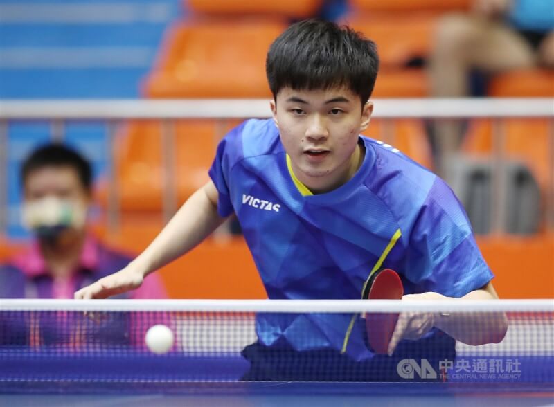 圖為台灣桌球選手林昀儒。（中央社檔案照片）
