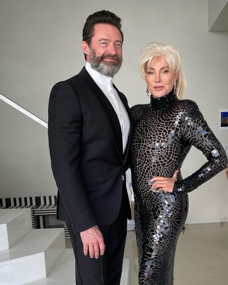 澳洲男星休傑克曼（左）發出聲明說，他與結縭27年的妻子（右）決定離婚。（圖取自instagram.com/thehughjackman）