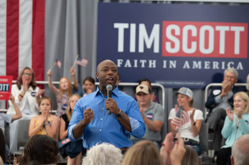 美國共和黨籍總統參選人史考特。（圖取自facebook.com/votetimscott）