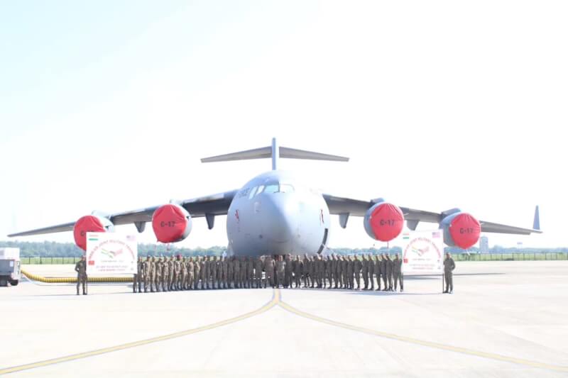 印度與美國25日在阿拉斯加展開為期兩週的「戰爭實踐」軍事演習。（圖取自facebook.com/Indianarmy.adgpi）
