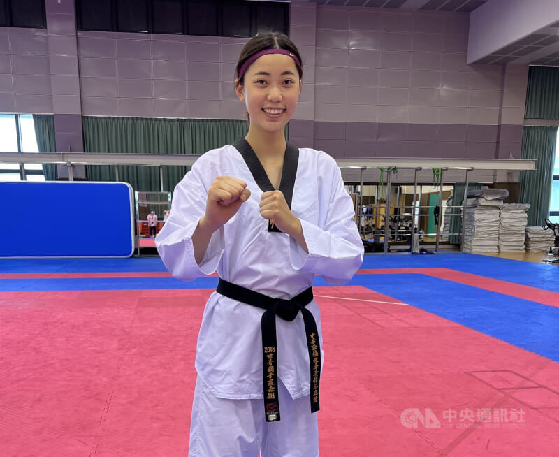 杭州亞運台灣選手26日將分頭出擊，跆拳道女將羅嘉翎將在女子57公斤級上陣。（中央社檔案照片）
