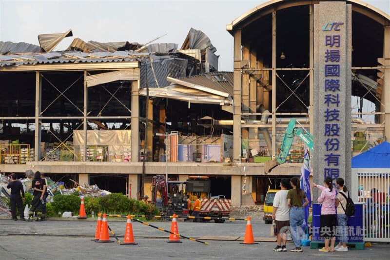 圖為發生爆炸事故的屏東明揚工廠。中央社記者李卉婷攝 112年9月26日