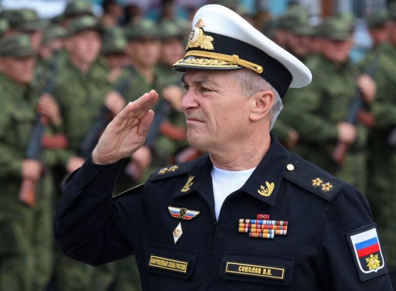 俄軍駐克里米亞最高海軍將領索科洛夫。（路透社）