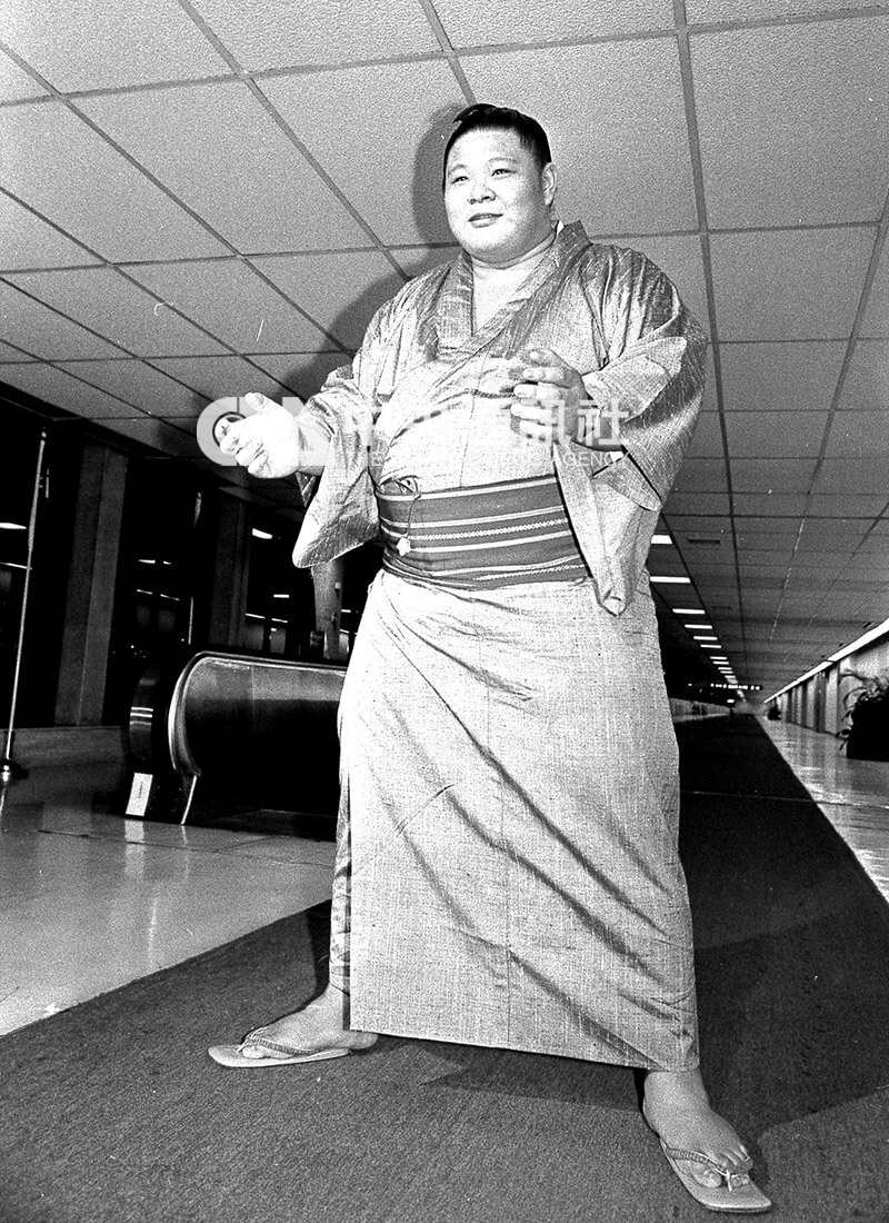 旅日相撲力士劉朝惠身高181公分、體重175公斤，身形壯碩。（中央社檔案照片）