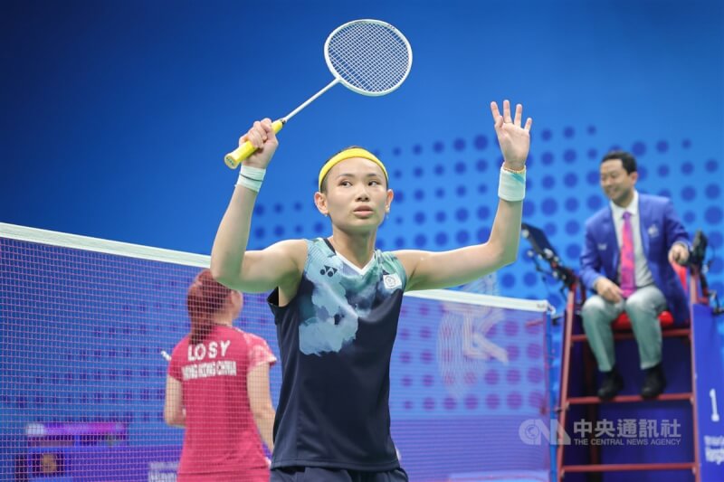 台灣羽球一姐戴資穎3日將在杭州亞運羽球女單32強賽上陣。（中央社檔案照片）