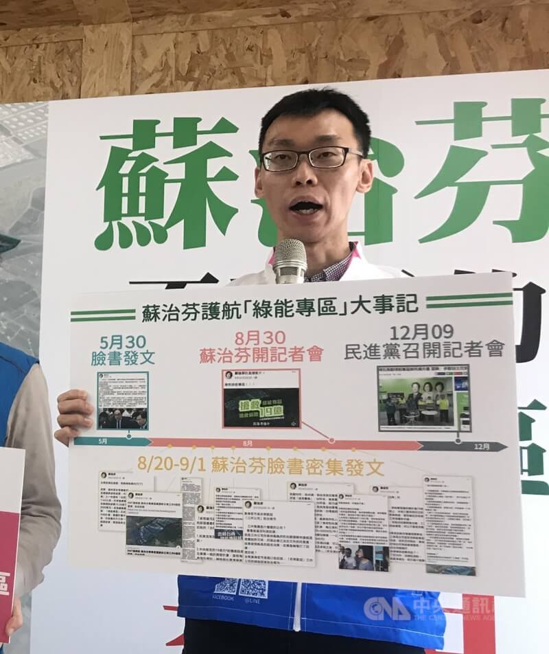 臉書粉專「Linbay好油」稱遭恐嚇,全案為自導自演,有國民黨工背景的許哲賓涉有重嫌。(中央社檔案照片)