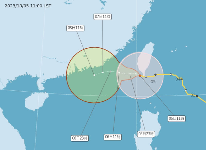(圖取自中央氣象署網頁cwa.gov.tw)
