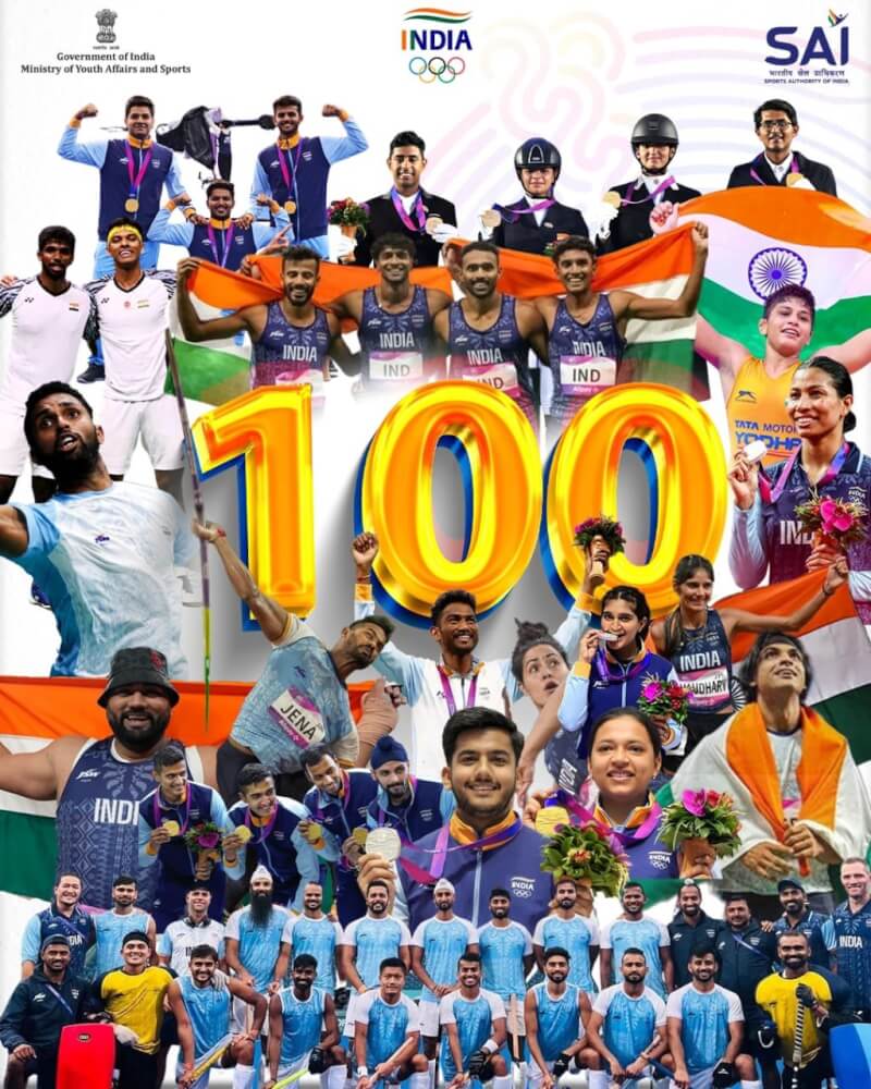 印度目前在杭州亞運取得101面獎牌，總理莫迪發文致賀。（圖取自twitter.com/narendramodi）