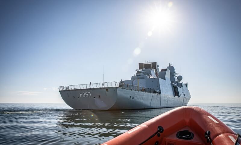 丹麥國防部16日表示，丹麥已決定調派海軍巡防艦尼爾斯尤爾號前往地中海東部。（圖取自丹麥國防部網頁fmn.dk）