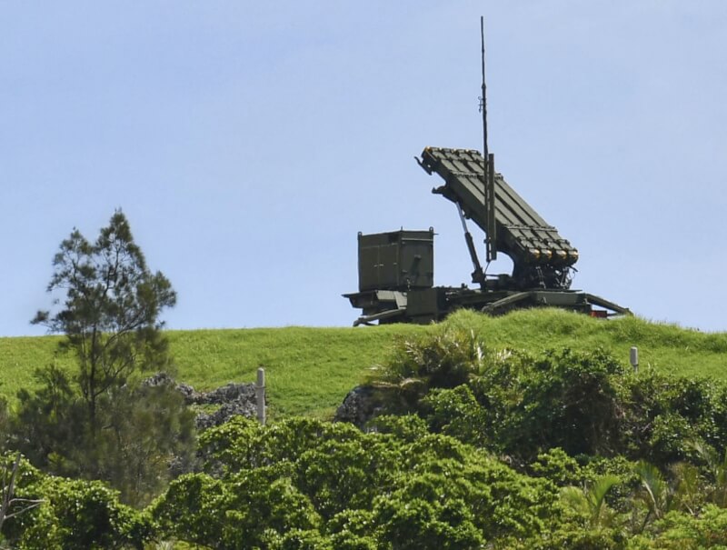 圖為部署在自衛隊宮古島基地的愛國者飛彈。（共同社）