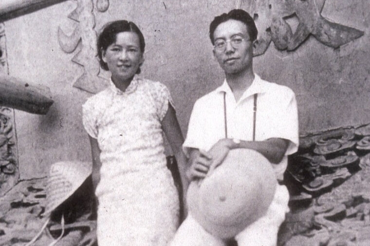 圖為林徽因（左）及她的丈夫梁思成（右）。（圖取自美國賓州大學魏茲曼設計學院網頁design.upenn.edu）