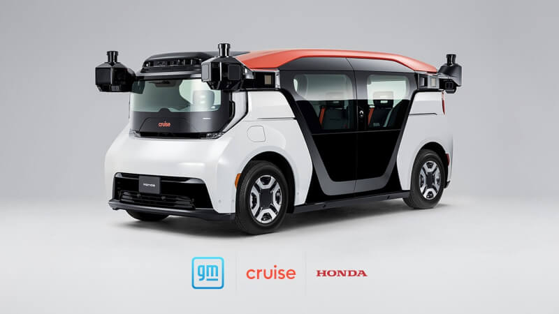 本田與通用汽車19日宣布，計劃2026年起於日本東京市區推出無人駕駛計程車服務。（圖取自twitter.com/Cruise）