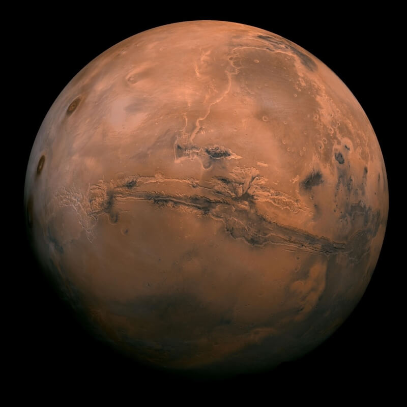 圖為火星外觀。（圖取自facebook.com/nasamars）