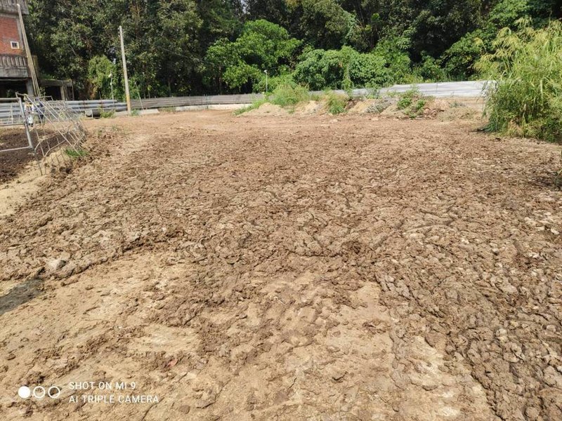 高雄樹德科大附近最近屢遭檢舉瀰漫惡臭，環保局28日沿大排稽查，查獲燕巢區一間畜牧場牛糞露天曝曬，違反廢棄物清理法規定，將開罰。（高市環保局提供）中央社記者洪學廣傳真  112年10月29日