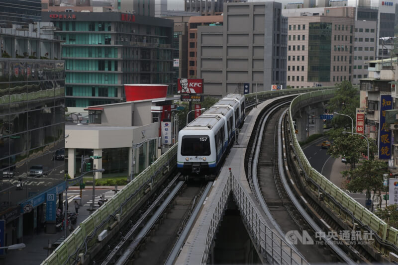 台北捷運文湖線。（中央社檔案照片）