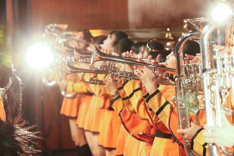 有「橘色惡魔」稱號的日本京都橘高校吹奏樂部，繼2022年國慶大會來台演出後，2023年12月將再度來台，並舉辦首場售票音樂會，1日中午12時開放購票，10分鐘內完售。（文總提供）中央社記者王寶兒傳真  112年11月1日