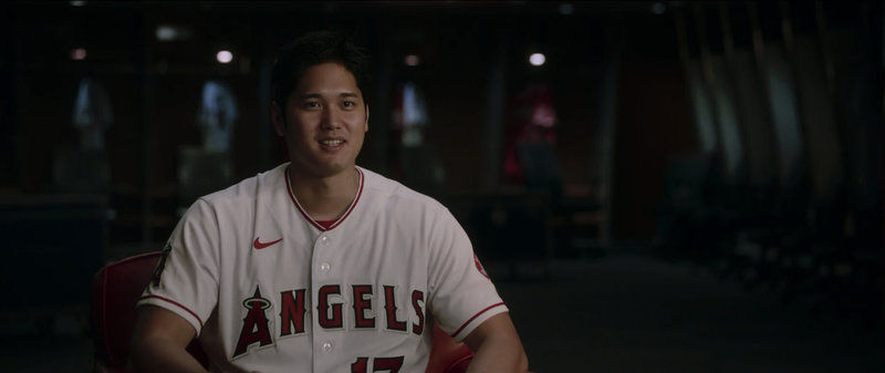 美國職棒日本球星大谷翔平的首部紀錄片「大谷翔平:超越夢想」17日即將上線Disney+,大谷翔平在紀錄片裡吐露決定加入洛杉磯天使隊的契機,以及如何克服每一次的傷痛和挑戰等心境。(Disney+提供)中央社記者葉冠吟傳真 112年11月1日