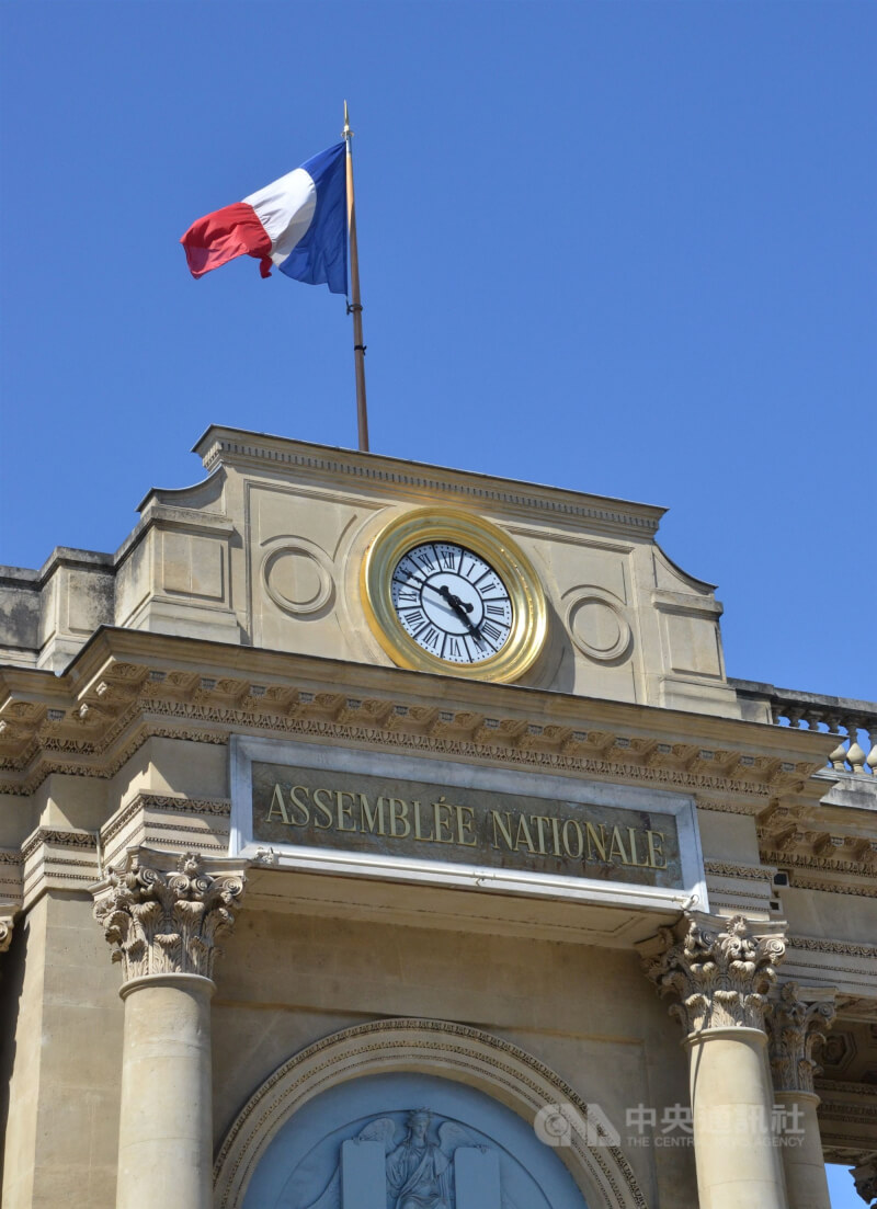 圖為法國國民議會。（中央社檔案照片）