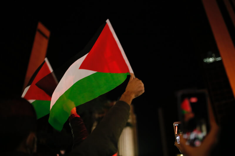 圖為巴勒斯坦國旗。（圖取自Unsplash圖庫）