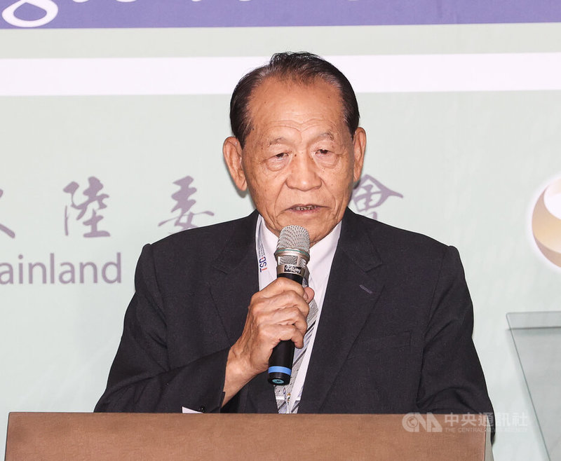 國防安全研究院8日舉行「2023台北安全對話」,董事長霍守業(圖)出席致詞。中央社記者謝佳璋攝 112年11月8日