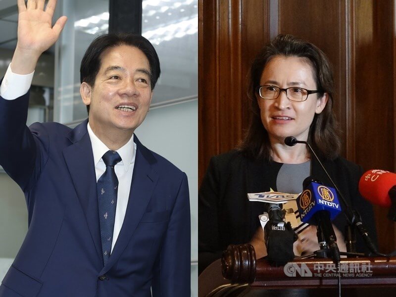 民進黨總統參選人賴清德（左）將於20日公布副手由駐美代表蕭美琴（右）出任。（中央社檔案照片）