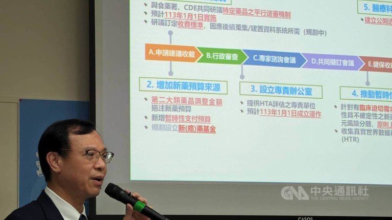 對於許多癌症治療已完成3期試驗、成國際指引卻未納給付,衛生福利部健保署長石崇良16日表示,應該要回歸健保給付處理,讓治療跟得上國際指引。中央社記者曾以寧攝 112年11月16日