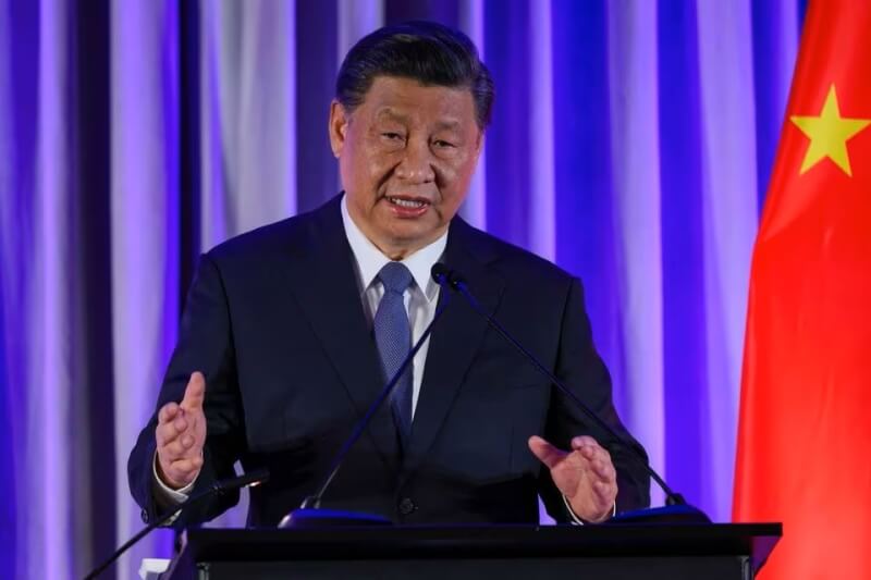 中國國家主席習近平15日出席美國商界晚宴並進行演說。（路透社）
