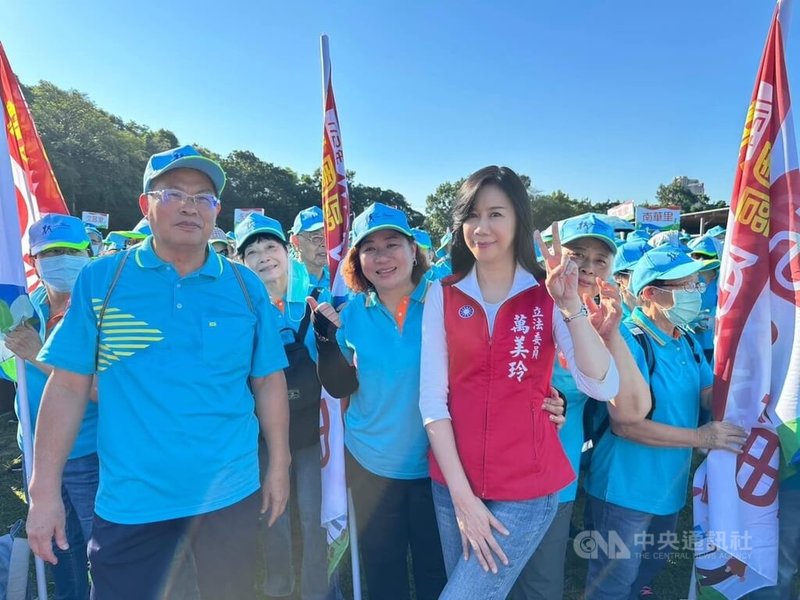 桃園市立委第4選區,現任國民黨立委萬美玲地方耕耘深厚,力拚連任。(翻攝照片) 中央社記者葉臻傳真 112年11月25日