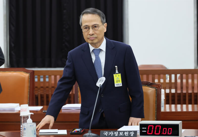 韓聯社報導，南韓國家情報院院長金奎顯26日辭職。（韓聯社）