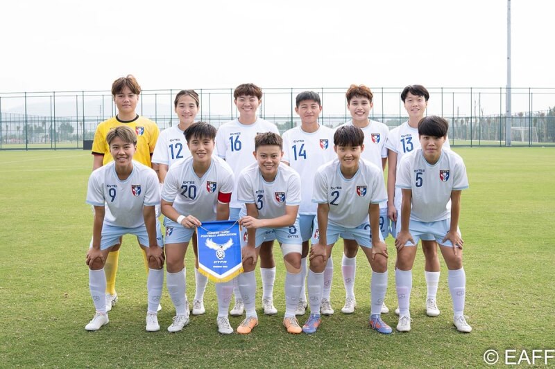 台灣女子足球代表隊。（圖取自東亞足聯網頁eaff.com）