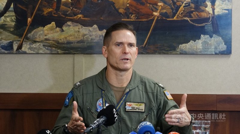 喬治華盛頓號指揮官高特表示,喬治華盛頓號重返第七艦隊的首要任務是確保區域穩定,並與區域盟友與夥伴合作。中央社記者江今葉諾福克海軍基地攝 112年11月30日