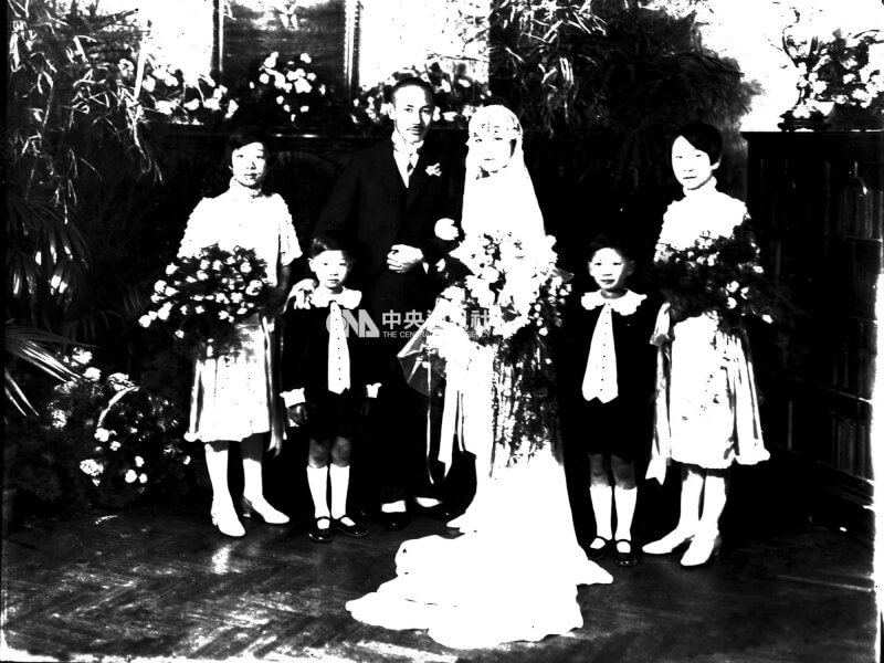 1927年12月1日，40歲的蔣中正與28歲的宋美齡在上海結婚。中央社記者顧廷鵬攝