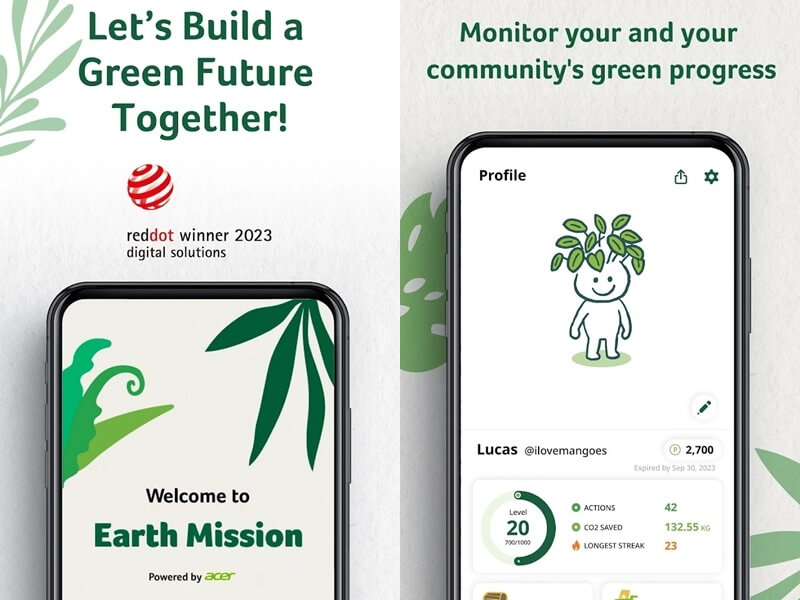 Google Play公布台灣2023年度最佳榜單，宏碁打造的Earth Mission App獲選為年度最佳應用程式。（圖取自Google Play網頁play.google.com）