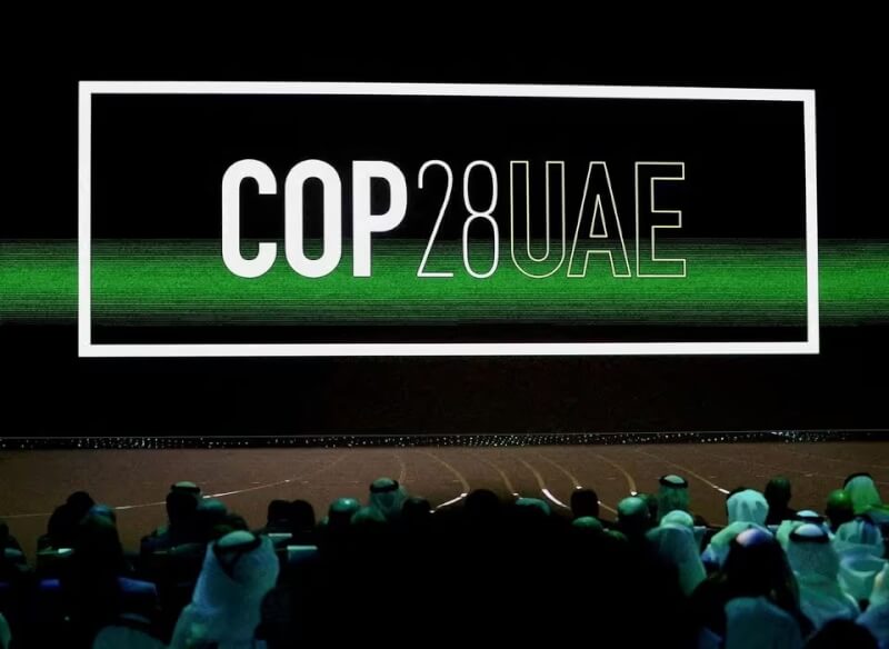 圖為氣候變化綱要公約締約方第28次會議（COP28）開幕式現場。（路透社）