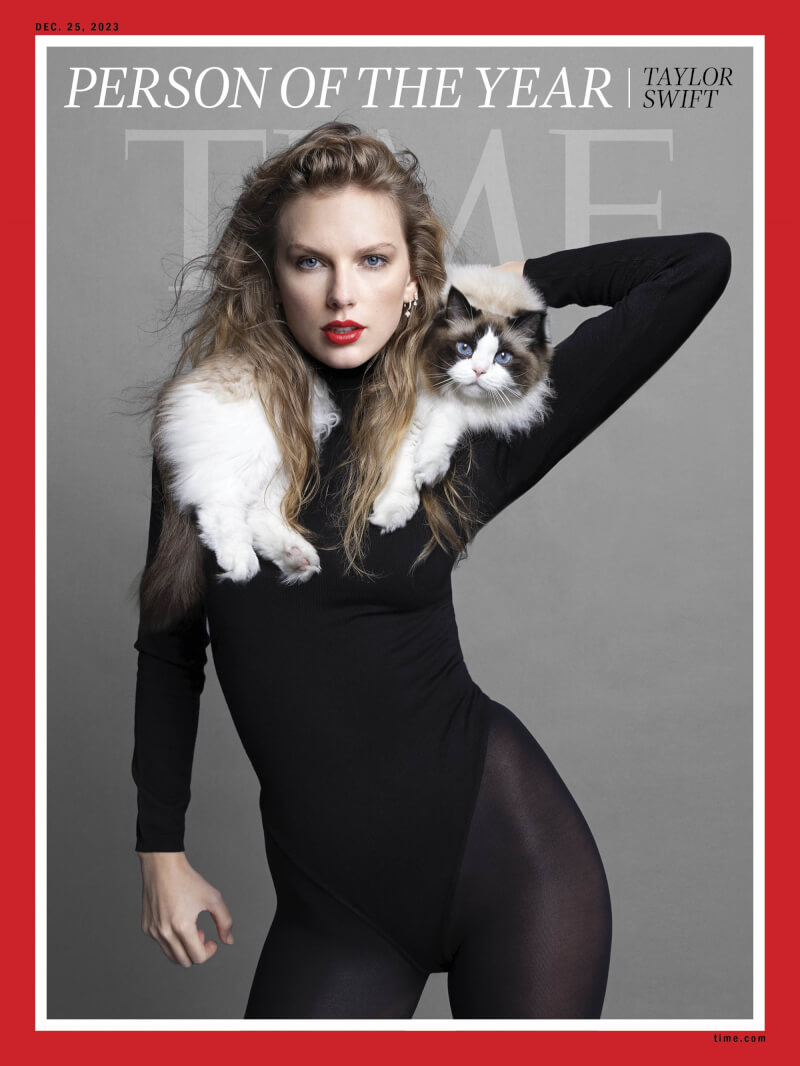 泰勒絲獲選時代雜誌2023年度風雲人物。（圖取自twitter.com/TIME）