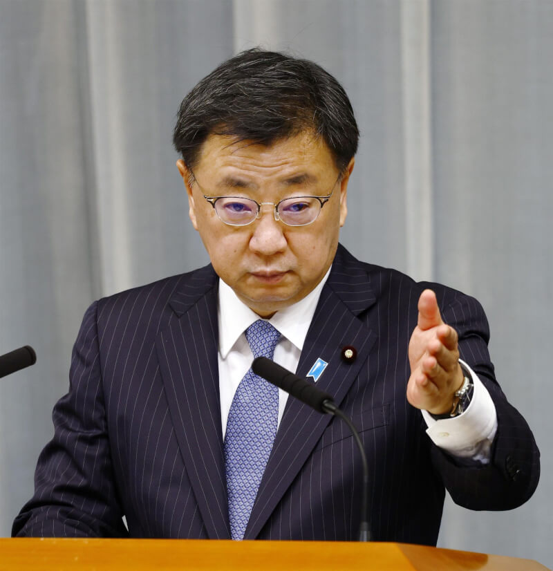 日本內閣官房長官松野博一。（共同社）